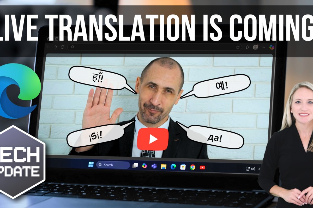 AI audio translation previews in Microsoft Edge